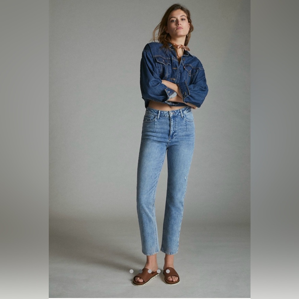 Paige Sarah Straight Ankle w/ Darted Front Pockets